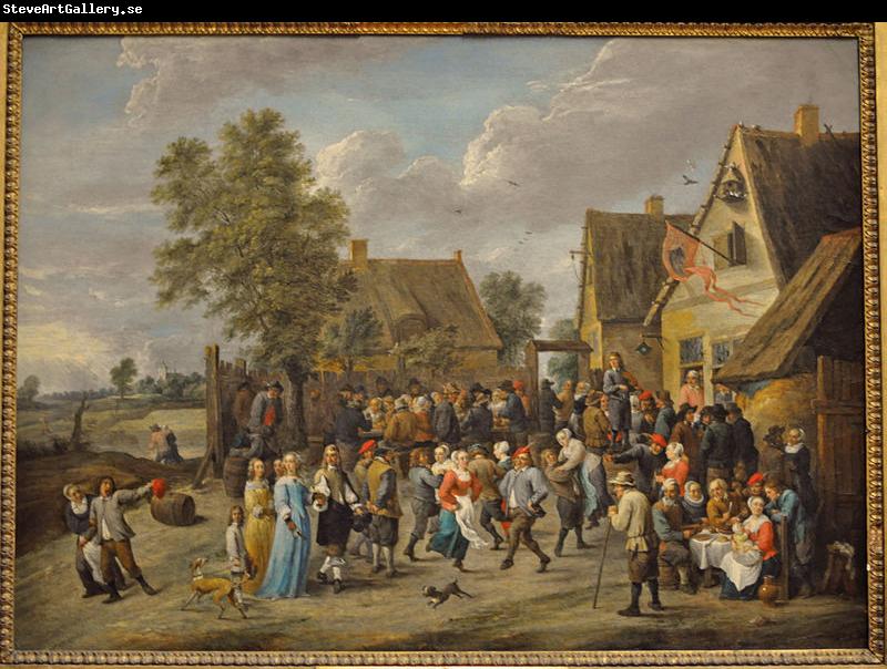 David Teniers the Younger Village feast with an aristocratic couple